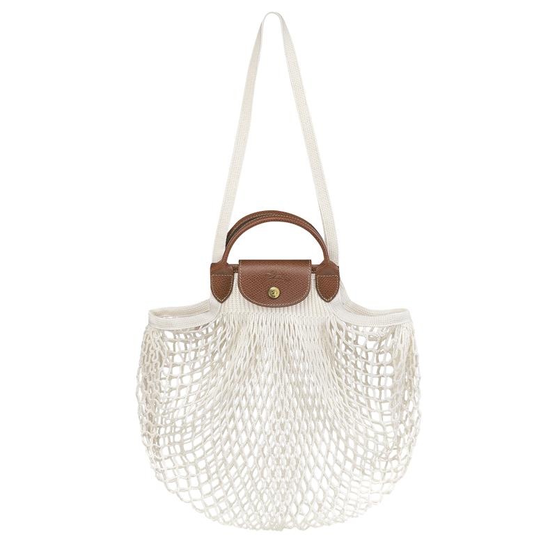 Longchamp Le Pliage Filet L Mesh Bag Dames Wit | 865431-XST