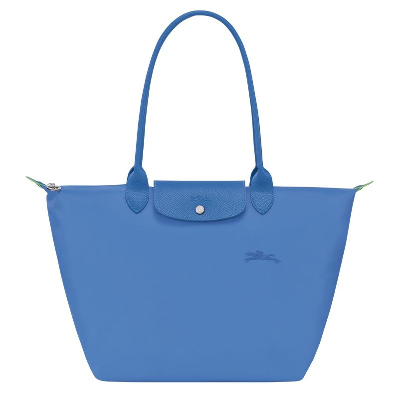 Longchamp Le Pliage Green L Tote Tassen Dames Blauw | 937560-REU