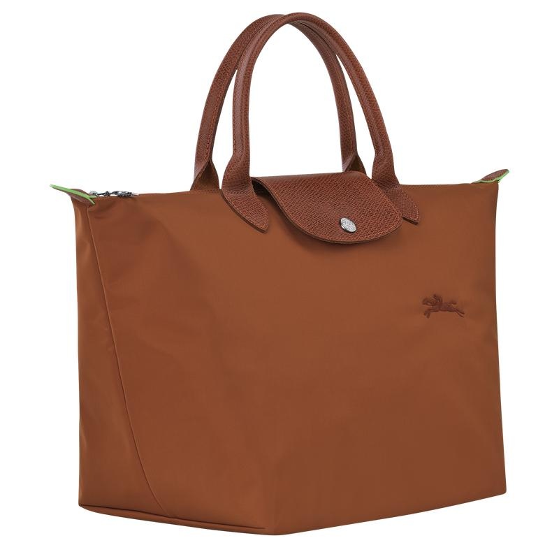 Longchamp Le Pliage Green M Handtas Dames Bruin | 154836-NXA