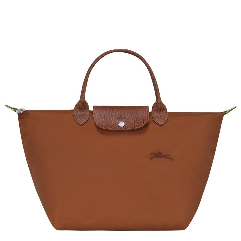 Longchamp Le Pliage Green M Handtas Dames Bruin | 154836-NXA