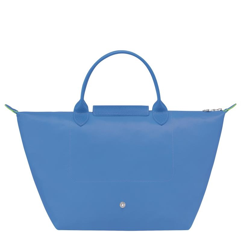 Longchamp Le Pliage Green M Handtas Dames Blauw | 625971-IKM