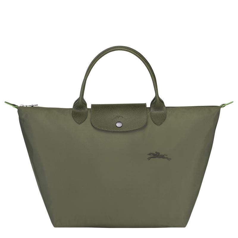 Longchamp Le Pliage Green M Handtas Dames Groen | 826037-EFX