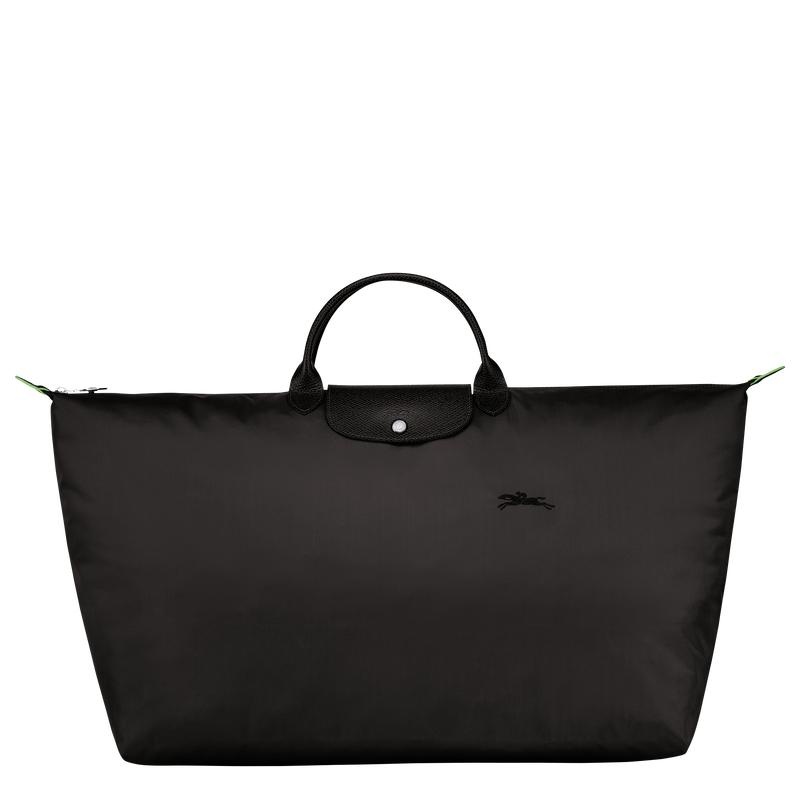 Longchamp Le Pliage Green M Reistas Dames Zwart | 406253-JGZ