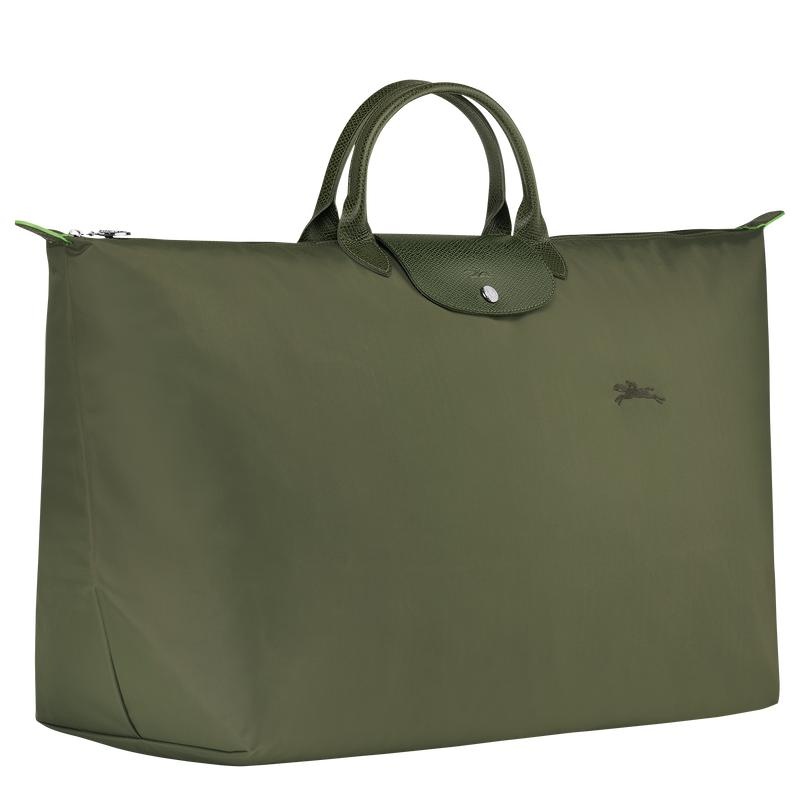 Longchamp Le Pliage Green M Reistas Dames Groen | 703216-UWT