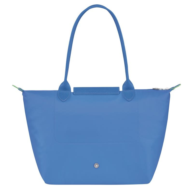 Longchamp Le Pliage Green M Tote Tassen Dames Blauw | 610937-NWL