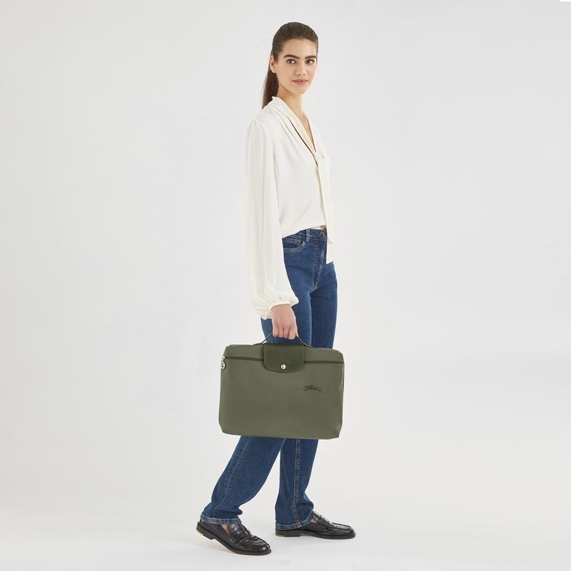 Longchamp Le Pliage Green S Aktentas Dames Groen | 203687-VTC