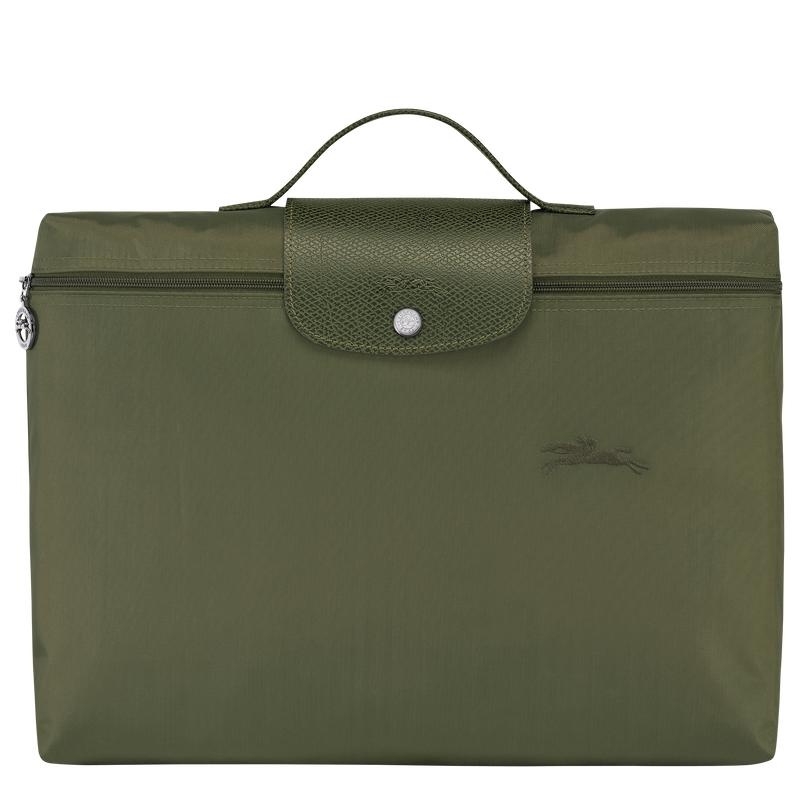 Longchamp Le Pliage Green S Aktentas Heren Groen | 318594-DTF