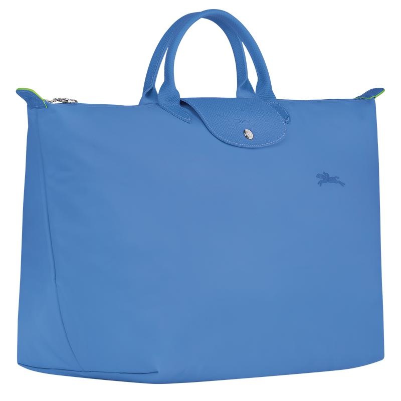 Longchamp Le Pliage Green S Reistas Dames Blauw | 471526-XUK