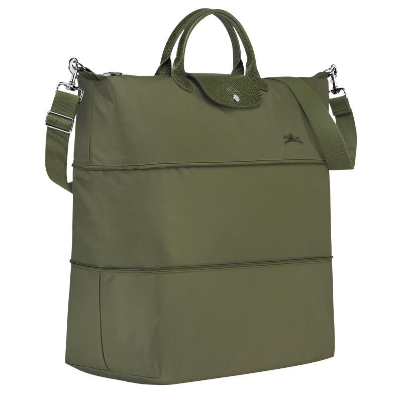 Longchamp Le Pliage Green expandable Reistas Dames Groen | 056218-RZX