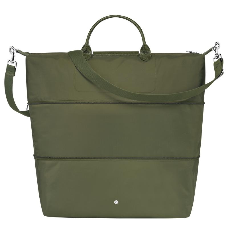 Longchamp Le Pliage Green expandable Reistas Dames Groen | 056218-RZX