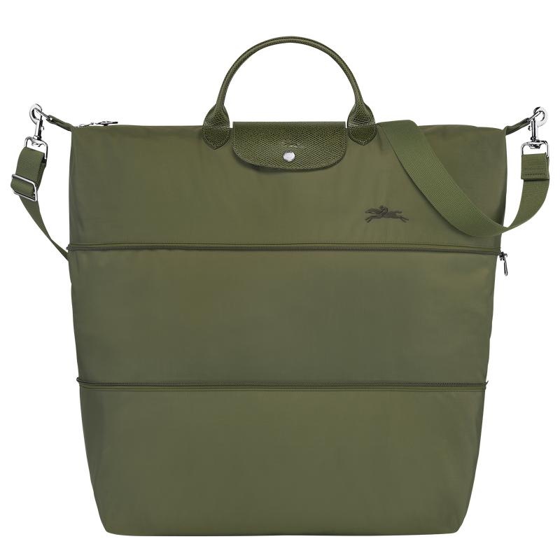 Longchamp Le Pliage Green expandable Reistas Dames Groen | 056218-RZX