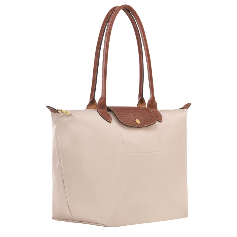 Longchamp Le Pliage Original L Tote Tassen Dames Wit | 370465-MYI