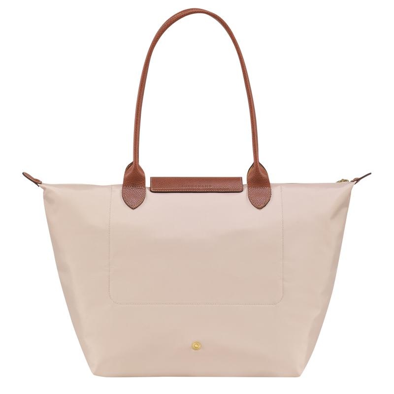 Longchamp Le Pliage Original L Tote Tassen Dames Wit | 370465-MYI