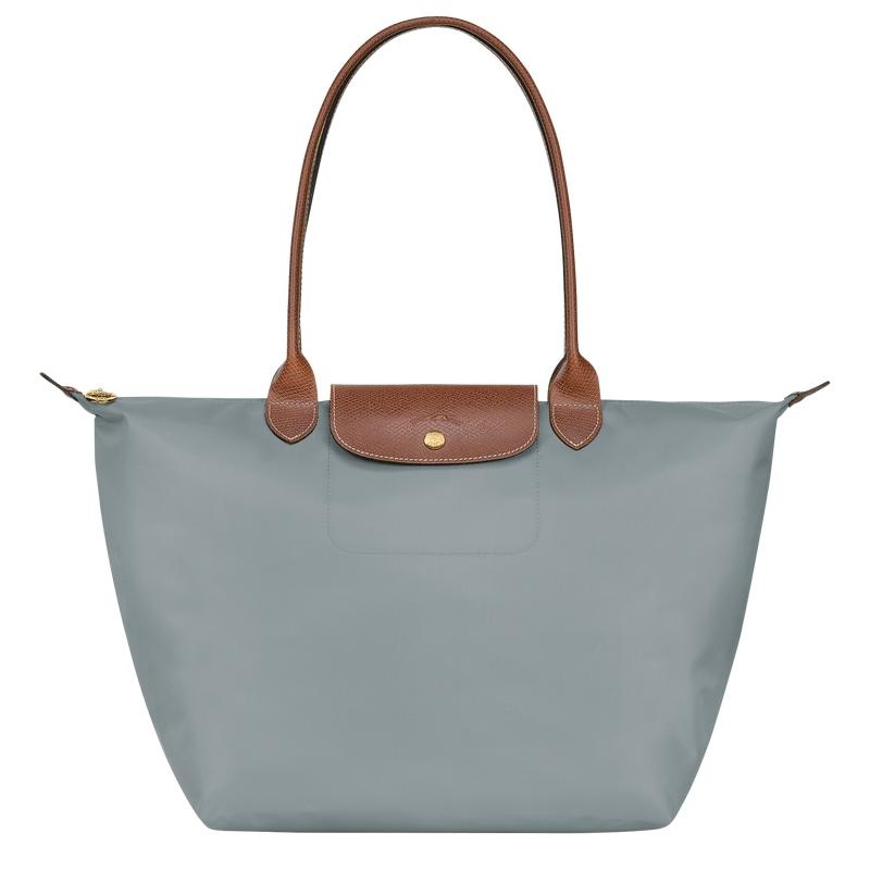 Longchamp Le Pliage Original L Tote Tassen Dames Grijs | 392740-QRE