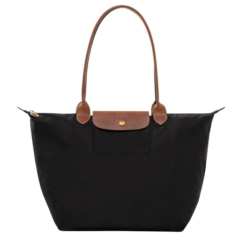 Longchamp Le Pliage Original L Tote Tassen Dames Zwart | 295671-SGA