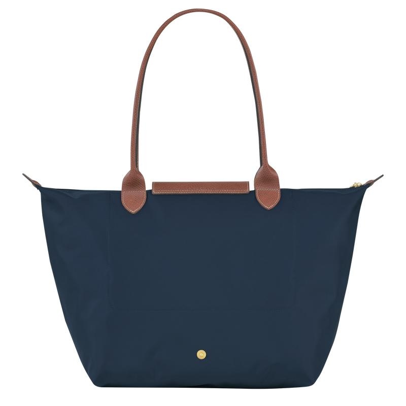 Longchamp Le Pliage Original L Tote Tassen Dames Donkerblauw | 317048-FRI