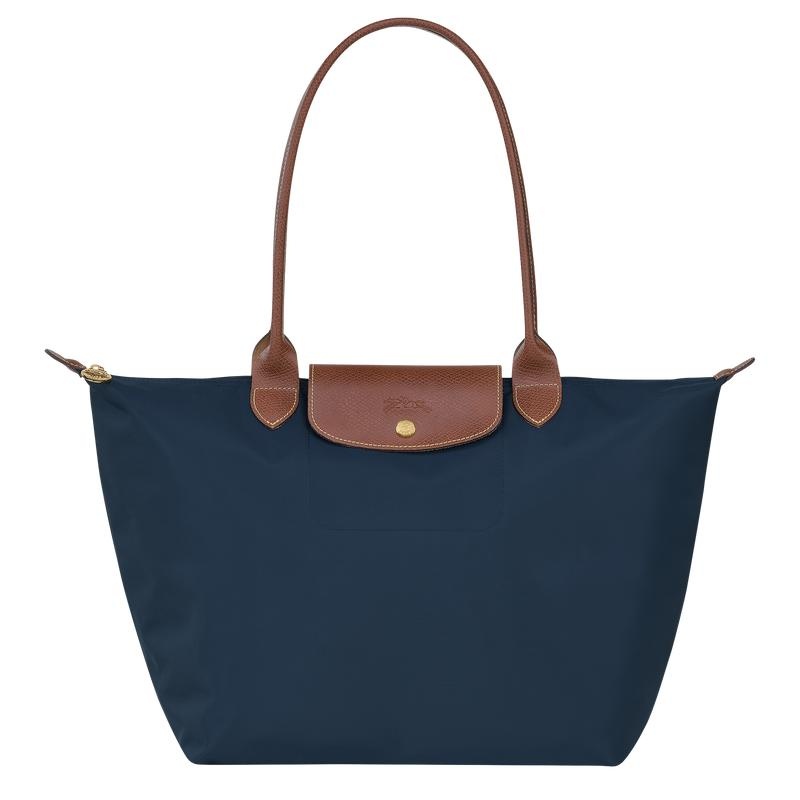 Longchamp Le Pliage Original L Tote Tassen Dames Donkerblauw | 317048-FRI