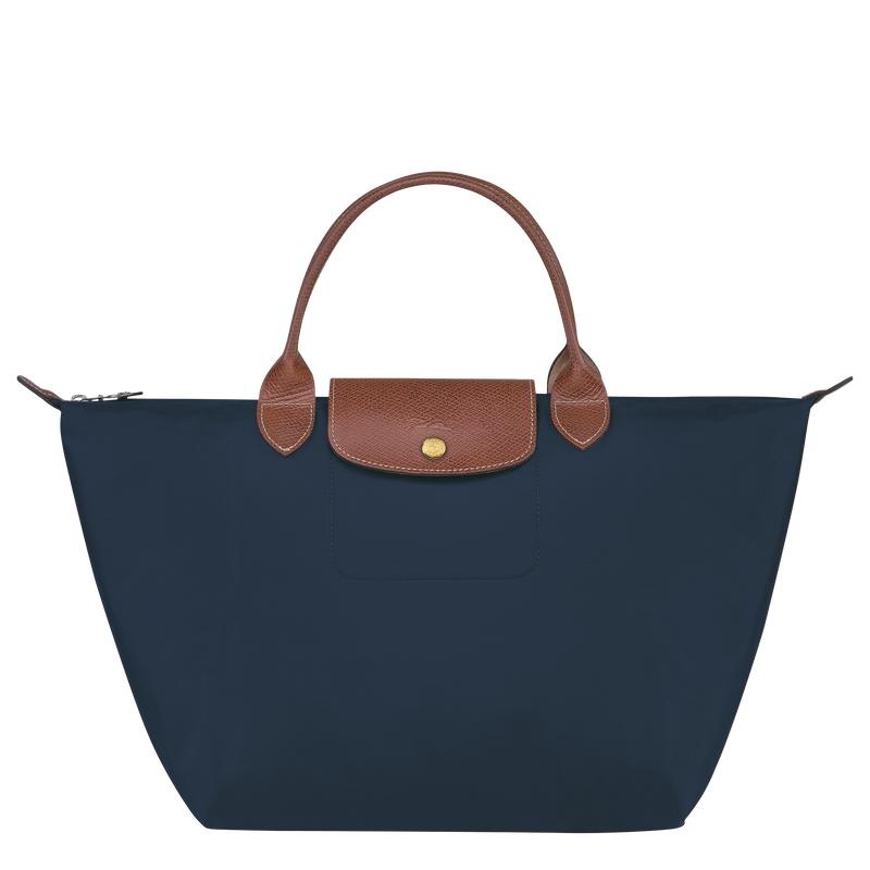 Longchamp Le Pliage Original M Handtas Dames Donkerblauw | 213749-TIC