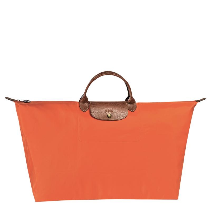 Longchamp Le Pliage Original M Reistas Dames Oranje | 175240-EXB