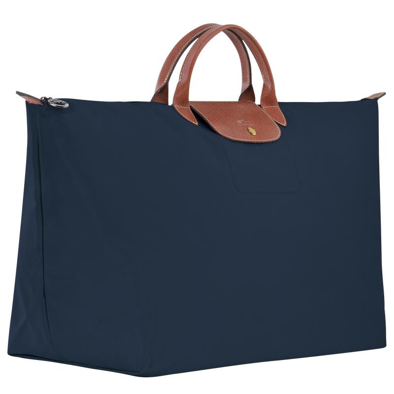 Longchamp Le Pliage Original M Reistas Dames Donkerblauw | 673241-XEN