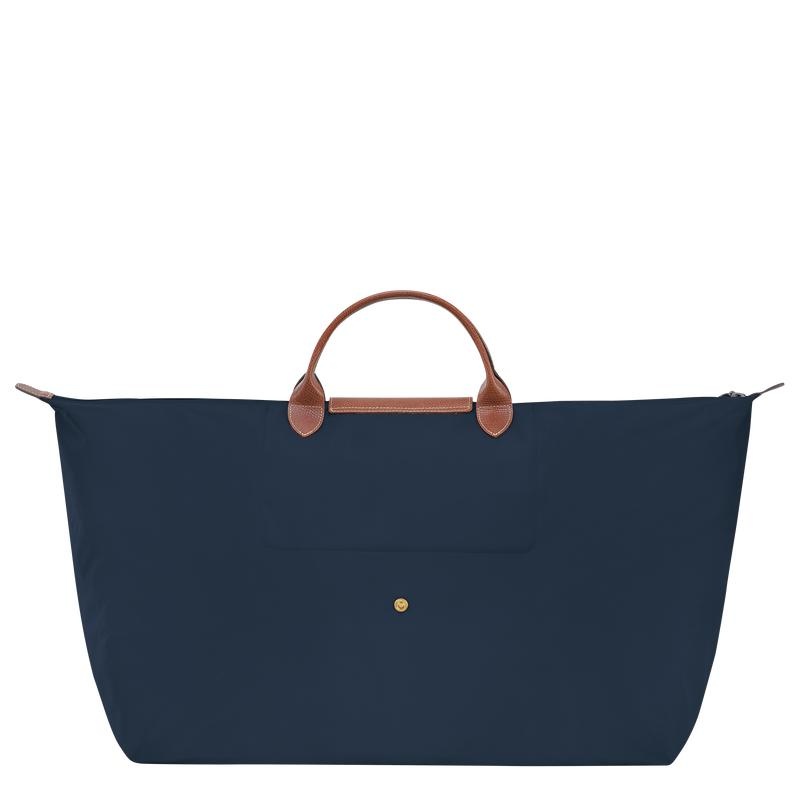 Longchamp Le Pliage Original M Reistas Dames Donkerblauw | 673241-XEN