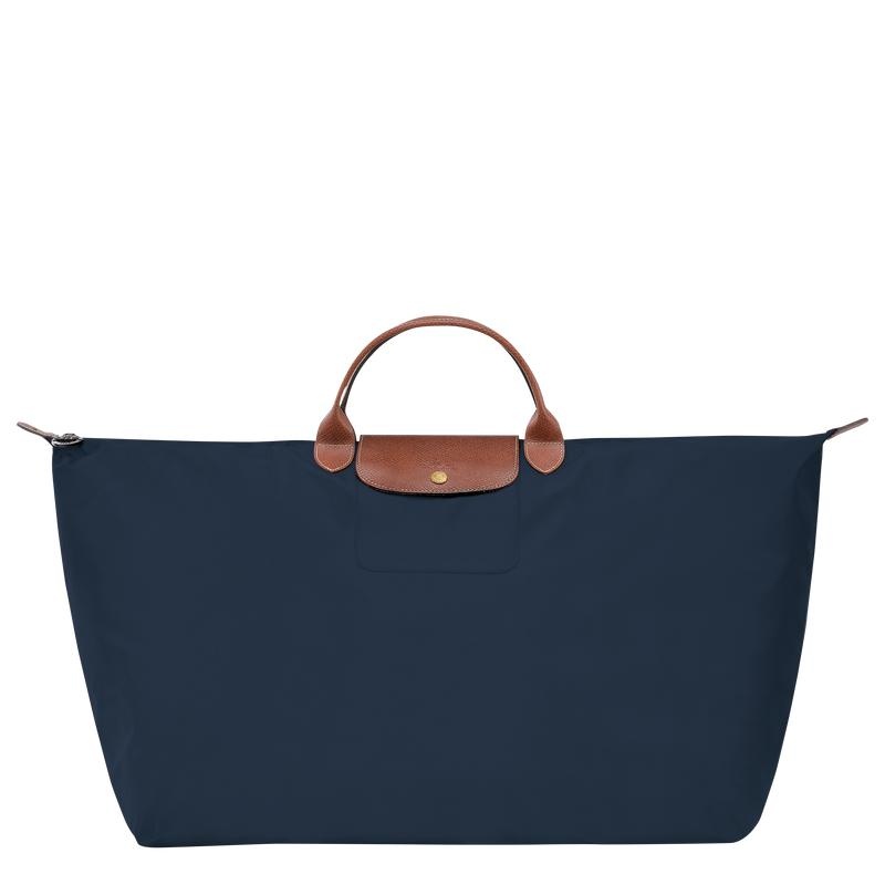 Longchamp Le Pliage Original M Reistas Dames Donkerblauw | 673241-XEN