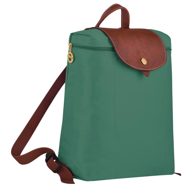 Longchamp Le Pliage Original M Rugzakken Dames Groen | 802349-ZTF