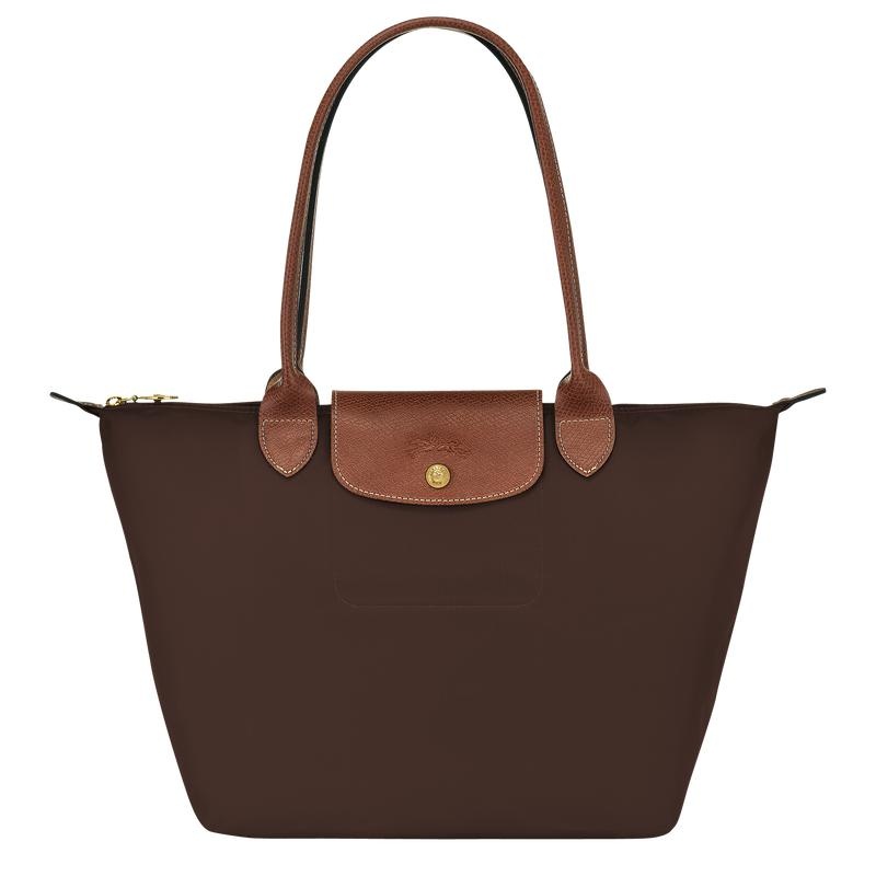 Longchamp Le Pliage Original M Tote Tassen Dames Bruin | 892417-LXP