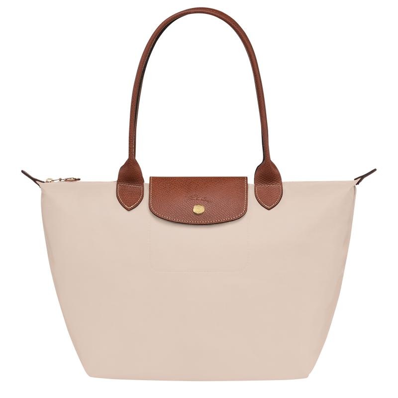 Longchamp Le Pliage Original M Tote Tassen Dames Wit | 192357-CLI