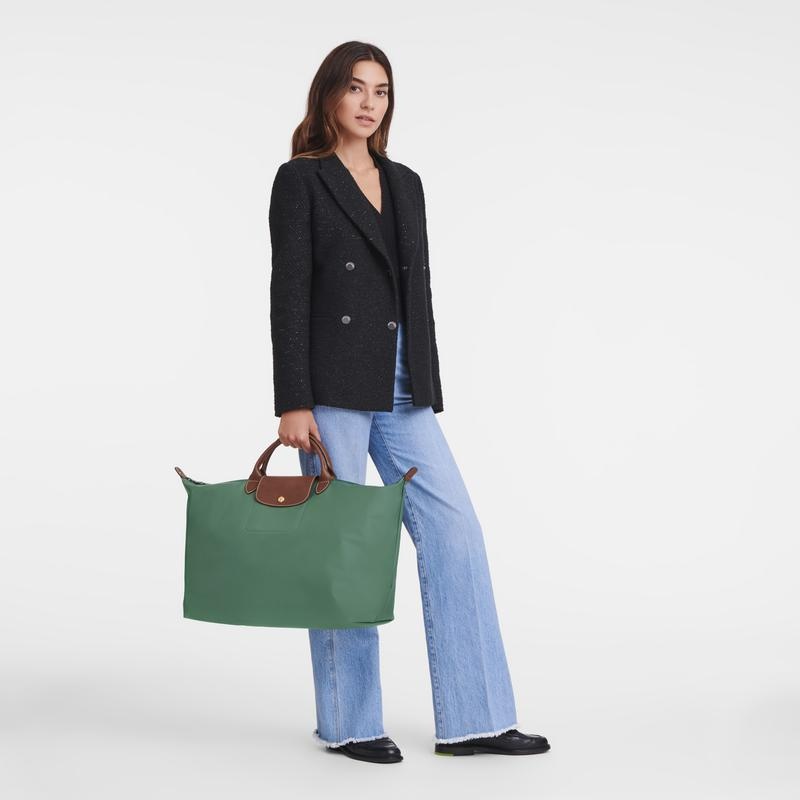 Longchamp Le Pliage Original S Reistas Dames Groen | 407352-BZS