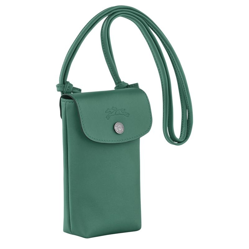 Longchamp Le Pliage Xtra with leather lace Hoesje Dames Groen | 065248-NTJ