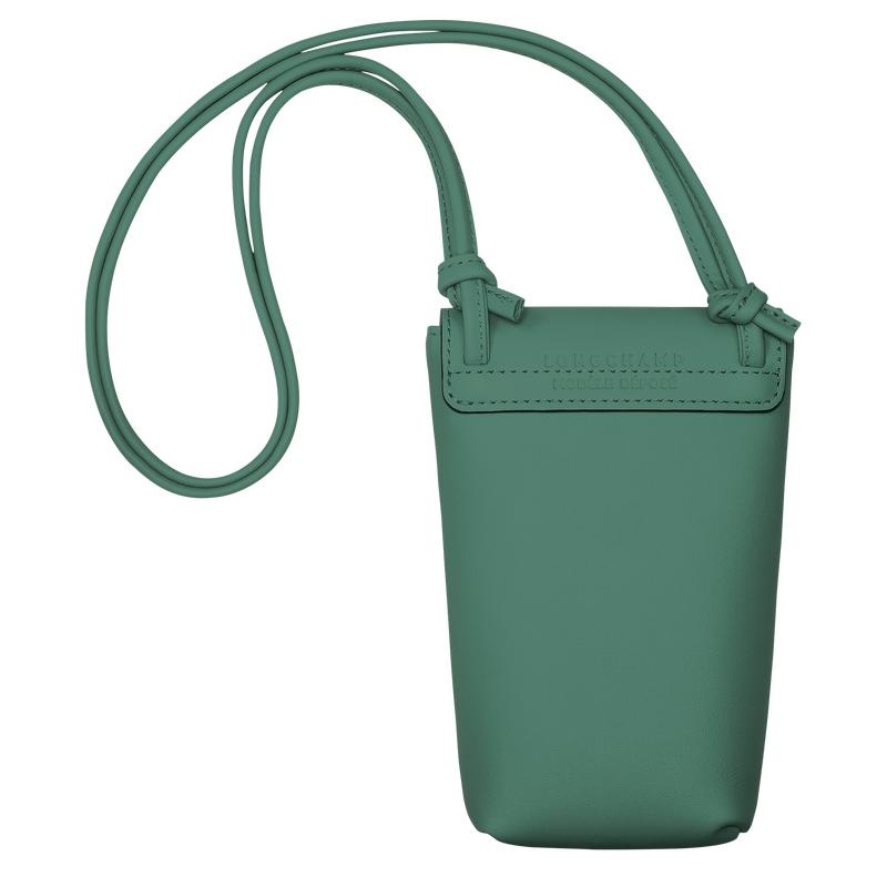 Longchamp Le Pliage Xtra with leather lace Hoesje Dames Groen | 065248-NTJ