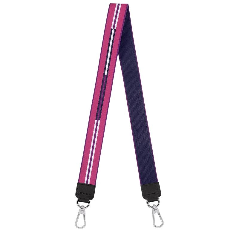 Longchamp Rayures Shoulder Straps Heren Paars | 573928-OPJ