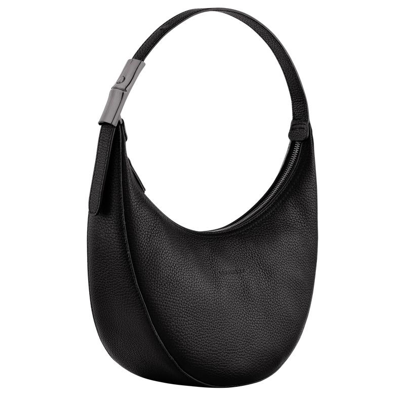 Longchamp Roseau Essential M Hobo Tas Dames Zwart | 098734-FNV