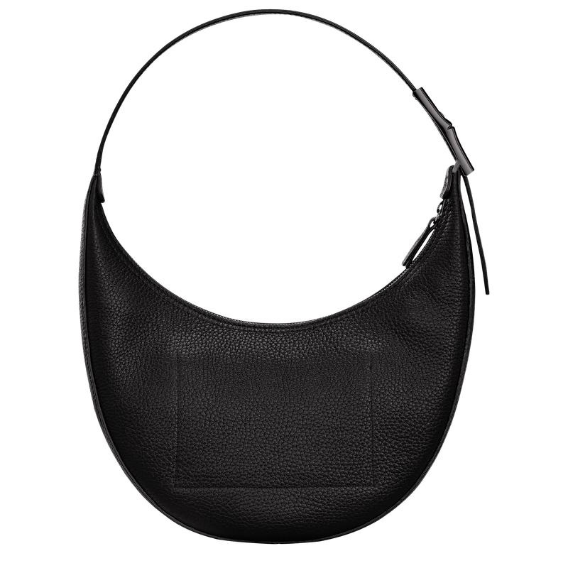 Longchamp Roseau Essential M Hobo Tas Dames Zwart | 098734-FNV