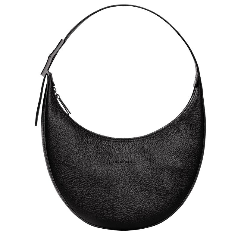 Longchamp Roseau Essential M Hobo Tas Dames Zwart | 098734-FNV