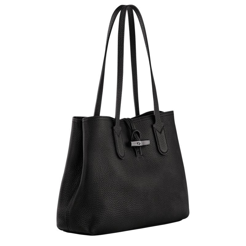 Longchamp Roseau Essential M Tote Tassen Dames Zwart | 238147-POF