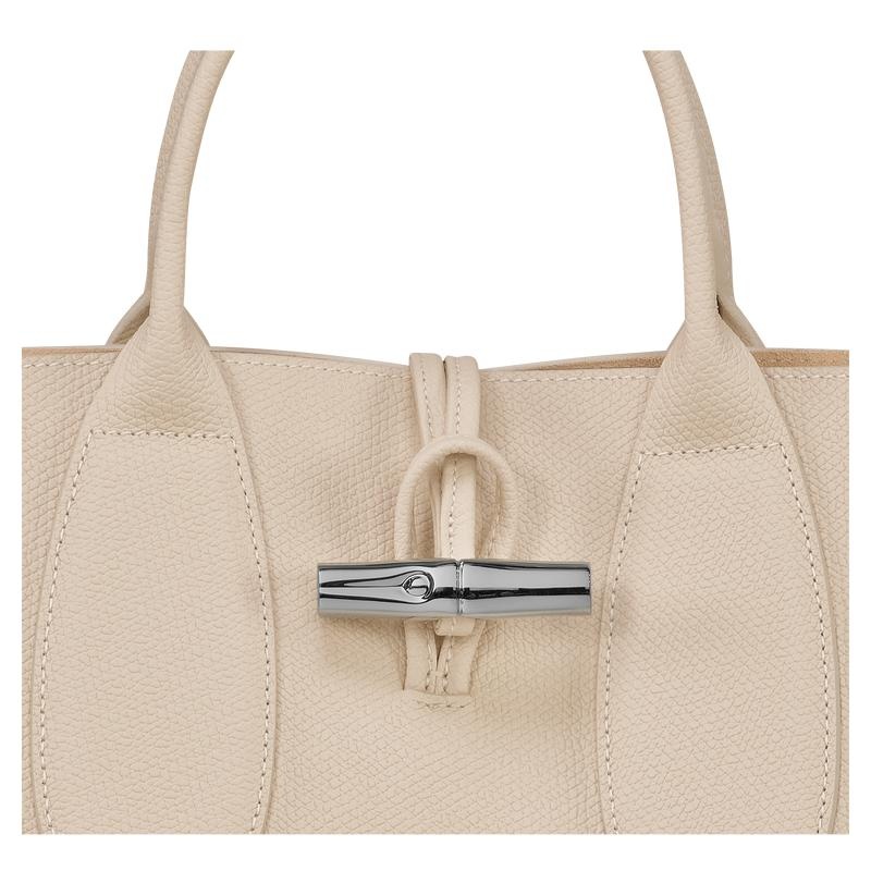 Longchamp Roseau M Handtas Dames Wit | 724901-VRI