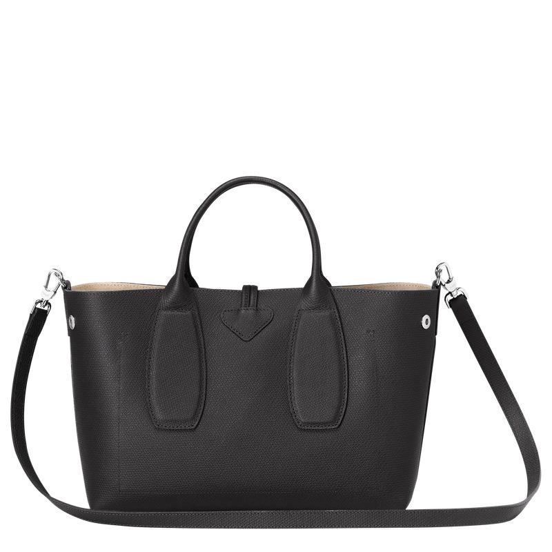 Longchamp Roseau M Handtas Dames Zwart | 238795-LDZ