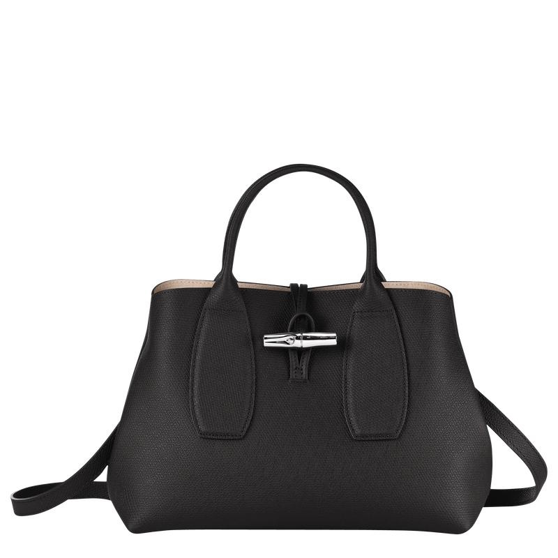 Longchamp Roseau M Handtas Dames Zwart | 238795-LDZ