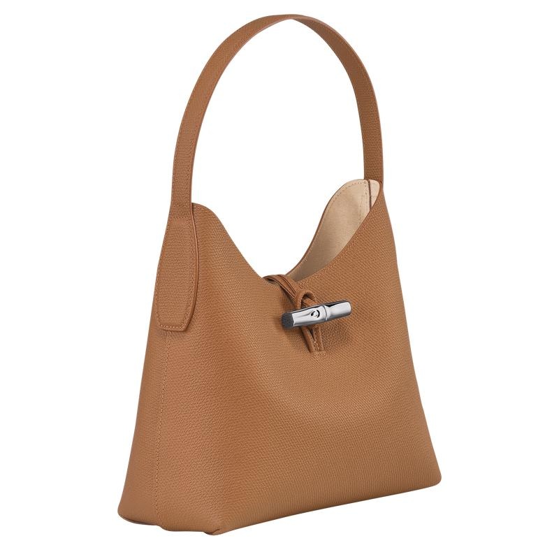 Longchamp Roseau M Hobo Tas Dames Bruin | 561092-BOV