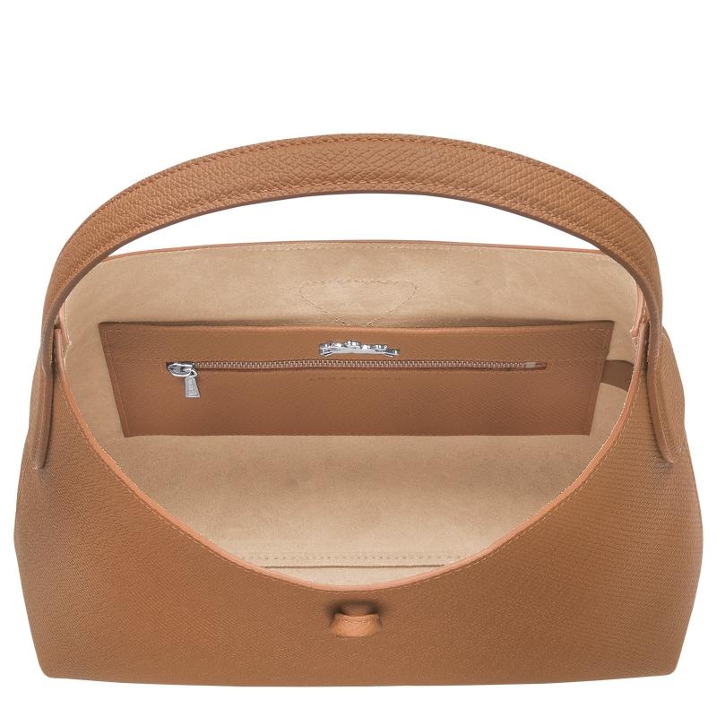 Longchamp Roseau M Hobo Tas Dames Bruin | 561092-BOV