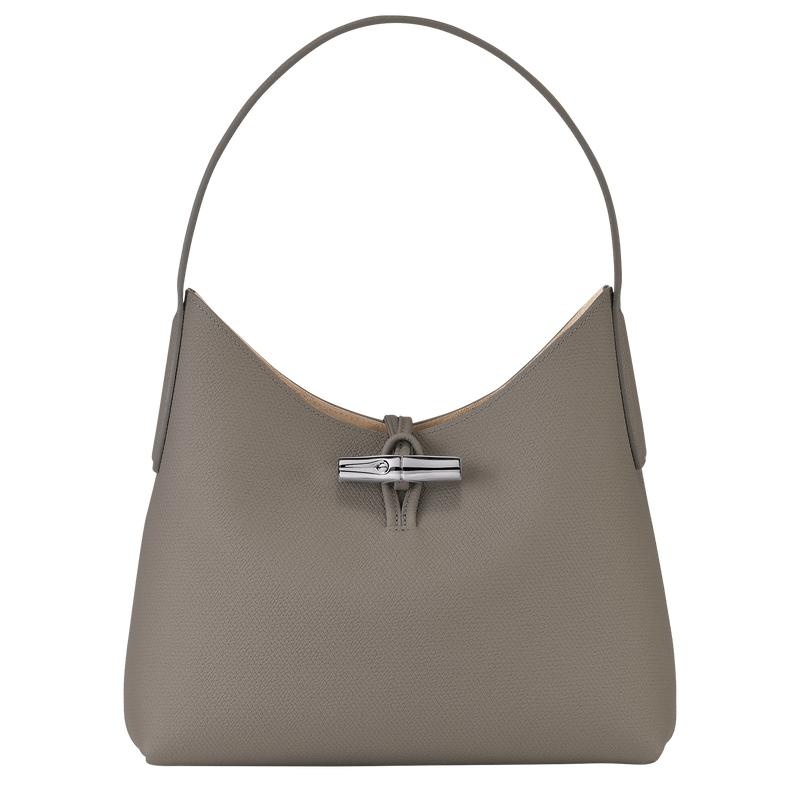 Longchamp Roseau M Hobo Tas Dames Grijs | 083972-XQY