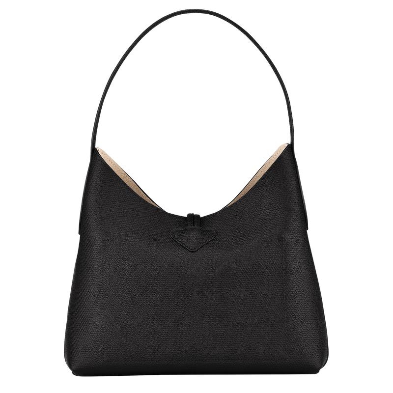 Longchamp Roseau M Hobo Tas Dames Zwart | 438679-FXZ