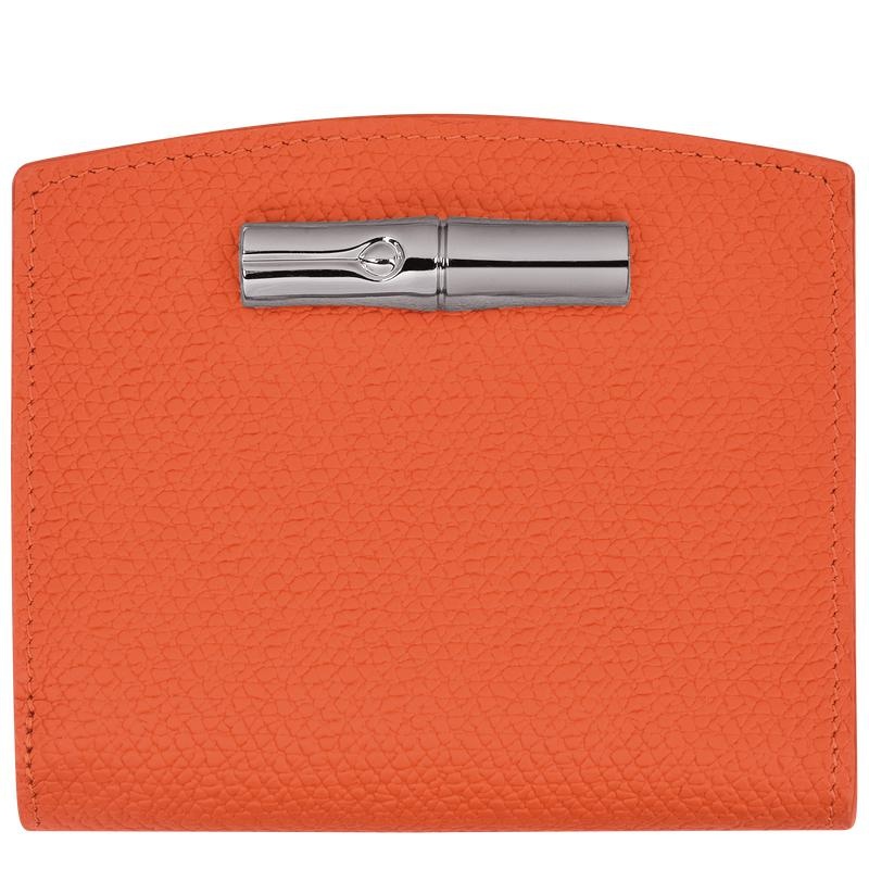 Longchamp Roseau Portefeuille Dames Oranje | 417698-YAR