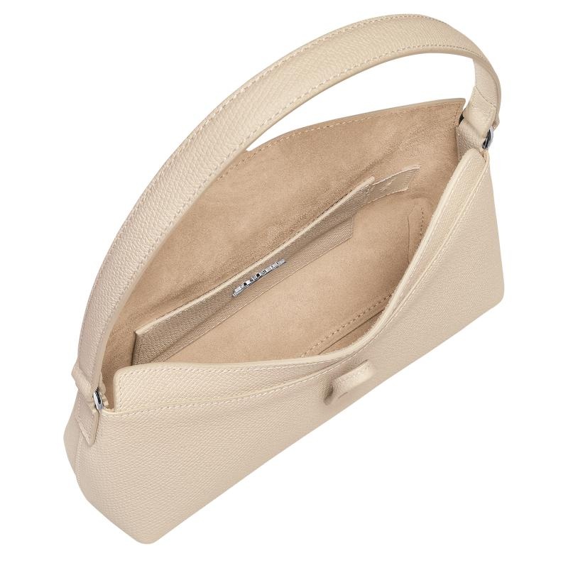 Longchamp Roseau S Hobo Tas Dames Wit | 192583-EAO