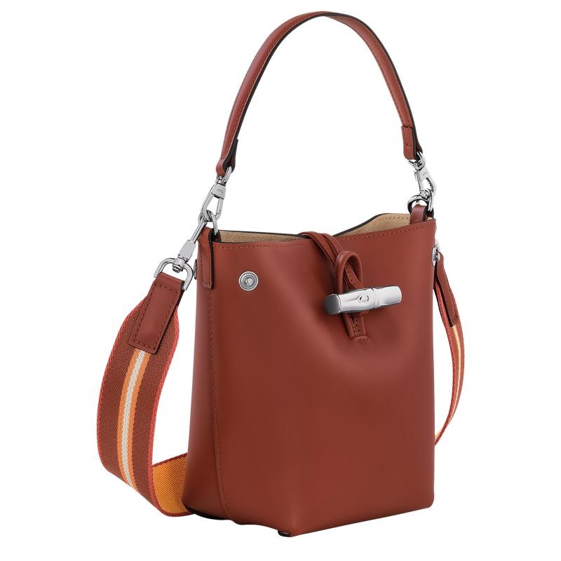 Longchamp Roseau XS Buckettas Dames Bruin | 294785-VXB