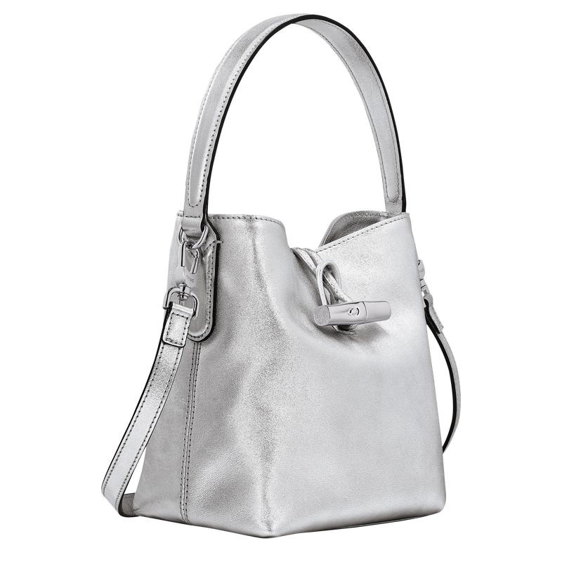 Longchamp Roseau XS Buckettas Dames Zilver | 689147-HVR