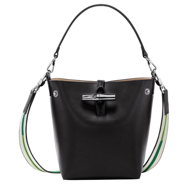 Longchamp Roseau XS Buckettas Dames Zwart | 785431-VWL