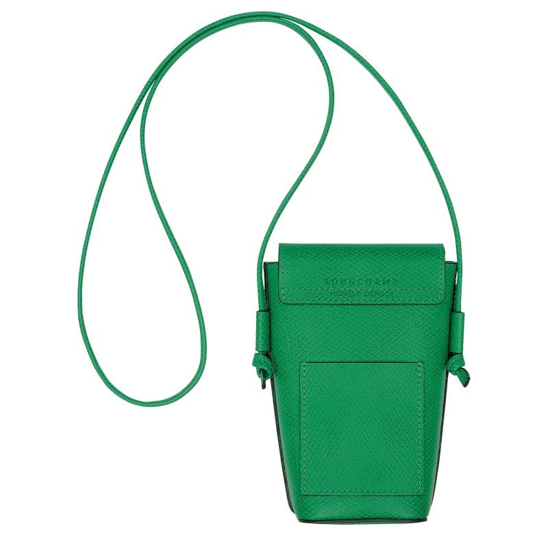 Longchamp Épure with leather lace Hoesje Dames Groen | 540731-UXB